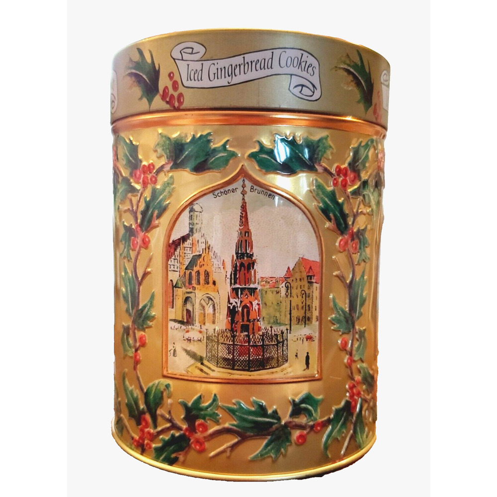 Vintage Lambertz Musical Tin Have Yourself a Merry Little Christmas Germany Work